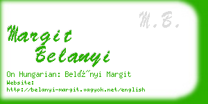 margit belanyi business card